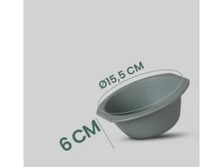 Best Kunststoff Schüssel BPA Frei 1,55 x 6 cm Grün 2er Pack Geschirr