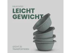 Best Kunststoff Schüssel BPA Frei 1,55 x 6 cm Grün 2er Pack Geschirr