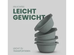 ProHome Geschirr|Gefrierschränke<Kunststoff Schüssel BPA Frei 1,55 x 6 cm Grün 8er Pack