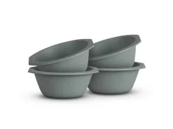 ProHome Geschirr<Kunststoff Schüssel BPA Frei 1,55 x 6 cm Grün 4er Pack
