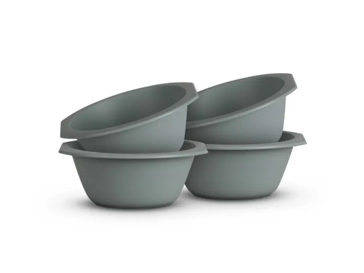 ProHome Geschirr<Kunststoff Schüssel BPA Frei 1,55 x 6 cm Grün 4er Pack