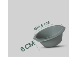 ProHome Geschirr<Kunststoff Schüssel BPA Frei 1,55 x 6 cm Grün 4er Pack