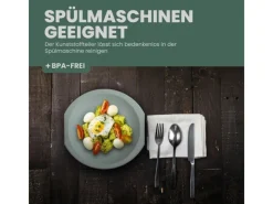 Hot Kunststoff Tablett BPA Frei 377 x 277 cm Grün 4er Pack Geschirr