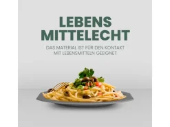ProHome Geschirr<Kunststoff Teller BPA Frei Ø23 cm Grau 2er Pack