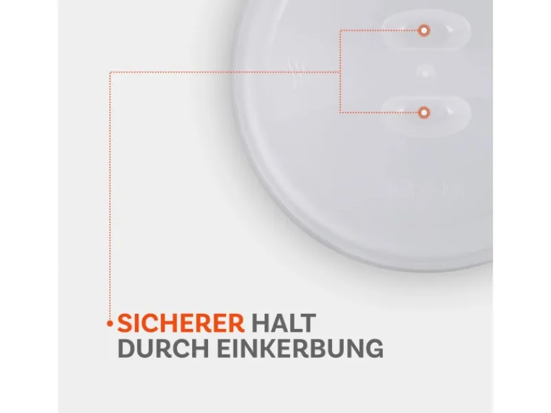 Hot Mikrowellenabdeckhaube Transparent 26 x 7 cm 2er Set Geschirr|Herde