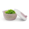 ProHome Pfannen|Vorratsbehälter<Salatschleuder 4 Liter Ø25 cm Rosa