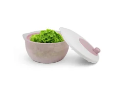 ProHome Pfannen|Vorratsbehälter<Salatschleuder 4 Liter Ø25 cm Rosa