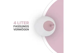 ProHome Pfannen|Vorratsbehälter<Salatschleuder 4 Liter Ø25 cm Rosa