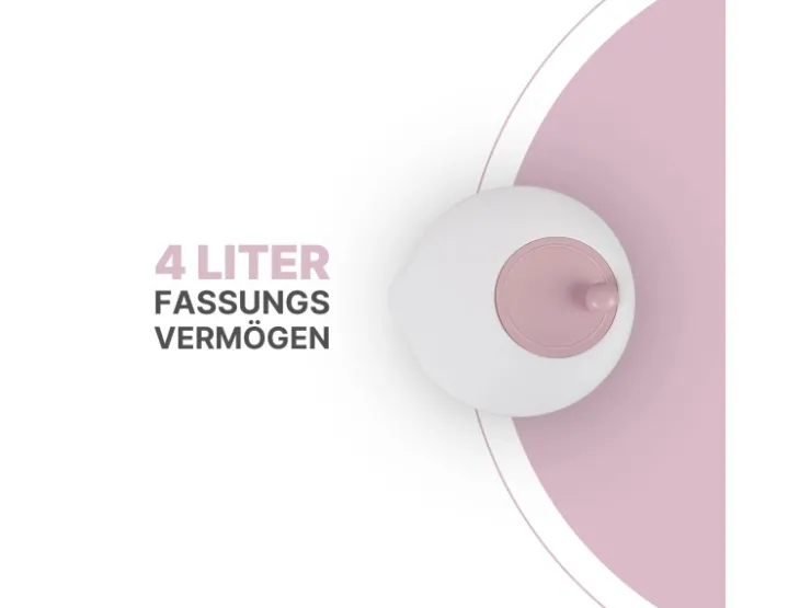 ProHome Pfannen|Vorratsbehälter<Salatschleuder 4 Liter Ø25 cm Rosa