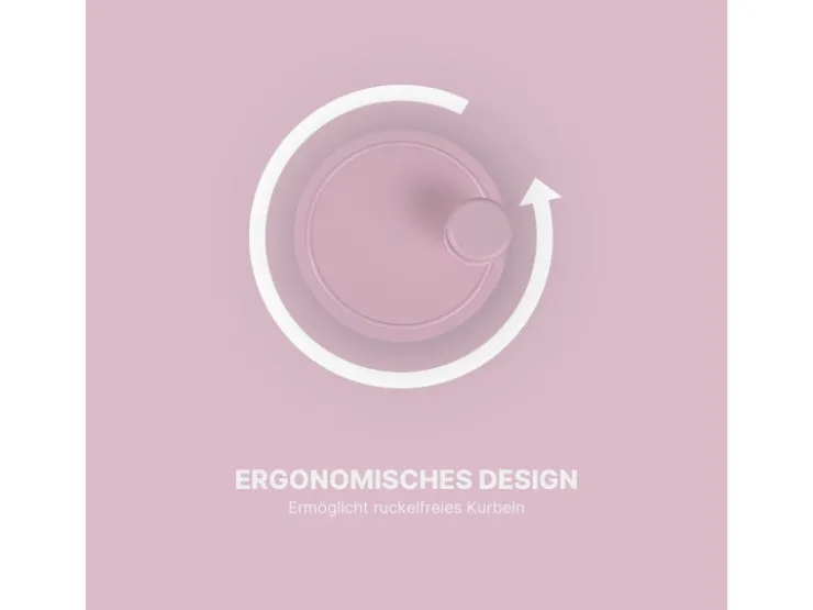 ProHome Pfannen|Vorratsbehälter<Salatschleuder 4 Liter Ø25 cm Rosa