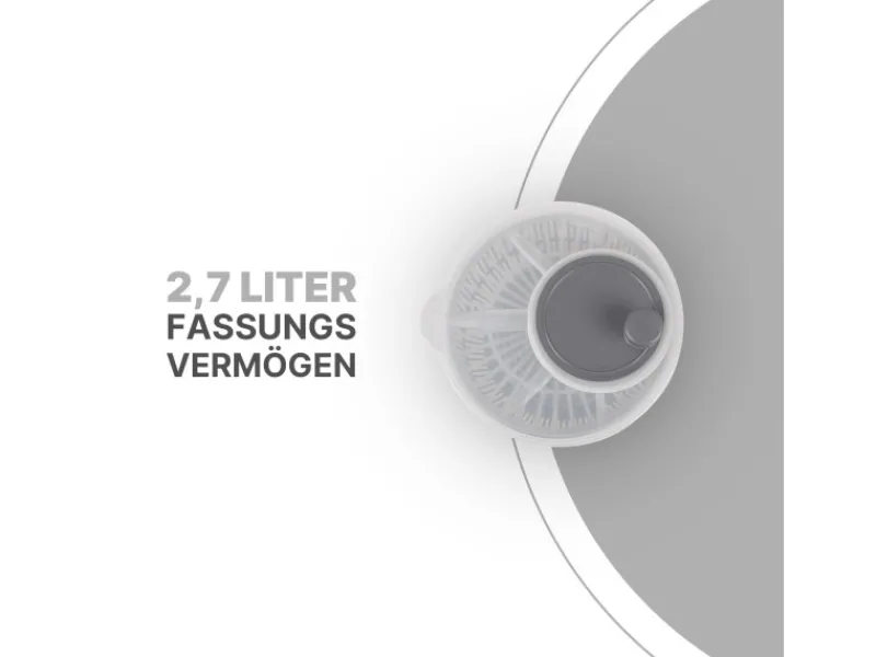 Hot Salatschleuder 2,7 Liter Ø20 cm Grau Pfannen
