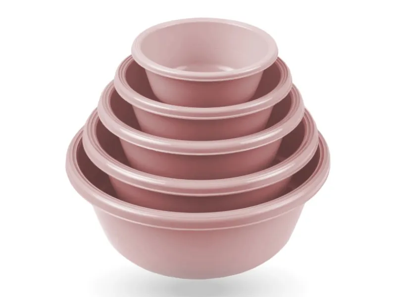 Clearance Schüssel 5er Set Rosa Vorratsbehälter|Vorratsdosen