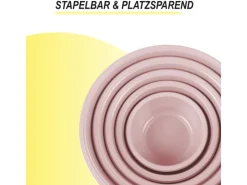 Clearance Schüssel 5er Set Rosa Vorratsbehälter|Vorratsdosen