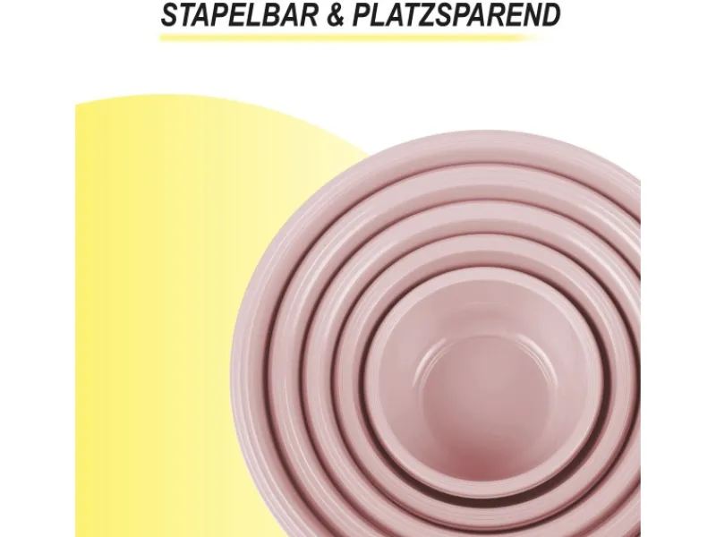 Clearance Schüssel 5er Set Rosa Vorratsbehälter|Vorratsdosen