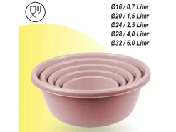 Clearance Schüssel 5er Set Rosa Vorratsbehälter|Vorratsdosen