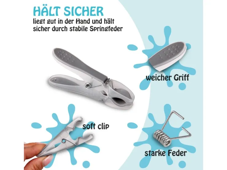 Outlet ProHome Wäscheklammern Anthrazit Grün 40er Pack