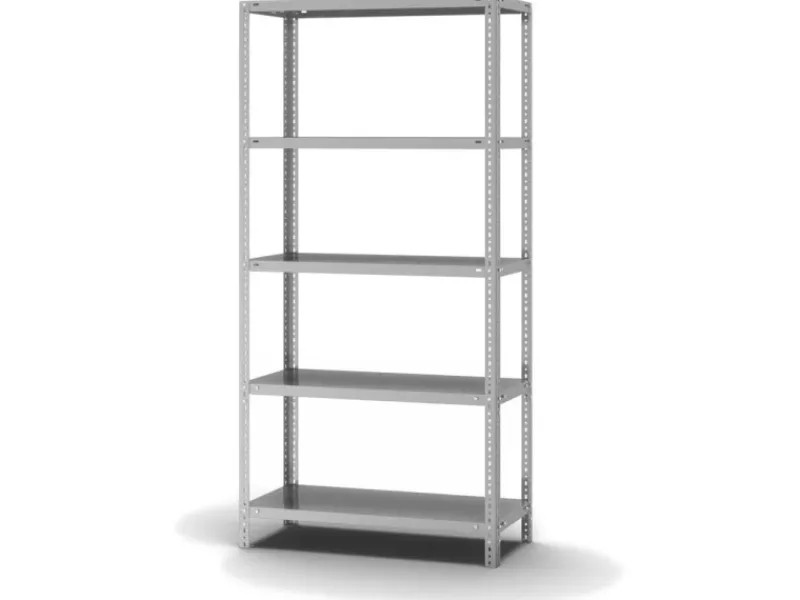 Clearance Edelstahlregal Schraubsystem HxBxT 200 x 100 x 40 cm 5 Ebenen Fachlast 200 kg Edelstahl Fachbodenregal Küchenregale