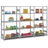 Best Edelstahlregal Stecksystem T-Profil HxBxT 175 x 100 x 80 cm 4 Ebenen Geschlitzter Fachboden Fachlast 150 kg Edelstahl Fachbodenregal Küchenregale|Kühlschränke