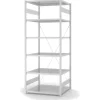 Clearance Lebensmittel Fachbodenregal Stecksystem T-Profil Grundregal HxBxT 300 x 100 x 50 cm 7 Ebenen Fachlast 140 kg Hygienische Beschichtung Weiß Küchenregale