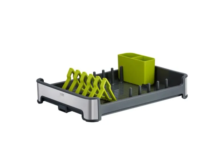 Outlet PROREGAL Praktischer Geschirrtrockner Aus Mattem Edelstahl & Kunststoff HxBxT 13 x 31 x 44,7cm Anthrazit