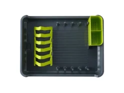 Outlet PROREGAL Praktischer Geschirrtrockner Aus Mattem Edelstahl & Kunststoff HxBxT 13 x 31 x 44,7cm Anthrazit