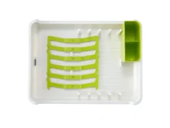 Discount PROREGAL Praktischer Geschirrtrockner Aus Mattem Edelstahl & Kunststoff HxBxT 13 x 31 x 44,7cm Weiß