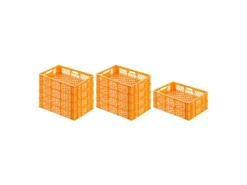 Sale PROREGAL SparSet 10x Eurobehälter Bäcker- und Konditorenkasten HxBxT 13 x 40 x 60 24 Liter  Brötchenkiste Stapelbare Bäckerkiste Gelb-Orange