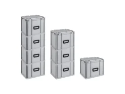 PROREGAL Gefrierschränke<Spar Set 8x Eurobox Nextgen Portable HxBxT 335 x 30 x 40 cm 30 Liter Eurobehälter Transportbox Transportbehälter Stapelbehälter