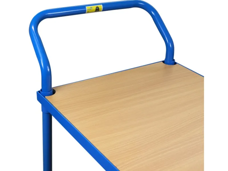 New Tischwagen Pro mit 2 Etagen HxBxT 95 x 50 x 97 cm Traglast 400 kg Lichtblau Servierwagen