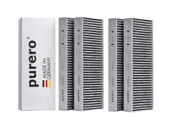 Unterbauhauben|Dunstabzugshauben-Filter<PURERO Premium Aktivkohlefilter Ersatzfilter für Bora BASIC Dunstabzug - 4 Stück