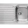 Outlet Pyramis Einbauspüle Amaltia 86 cm x 50 cm 1B 1D Edelstahl poliert