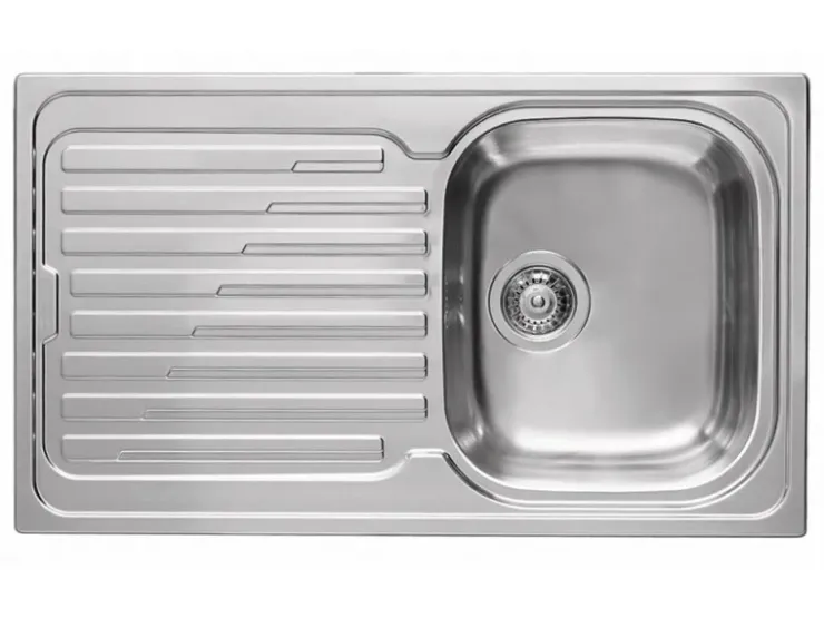 Outlet Pyramis Einbauspüle Amaltia 86 cm x 50 cm 1B 1D Edelstahl poliert