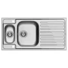 Outlet Einbauspüle Amaltia Extra 1 1/2B 1D 100 cm x 50 cm Edelstahl Edelstahlspülen