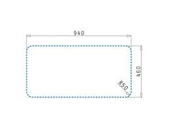Hot Einbauspüle Space Mini 1 1/2B 1D 96 cm x 48 cm Edelstahl Edelstahlspülen
