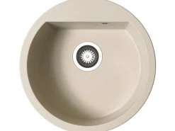 Hot Küchenspüle Alazia 51 cm, Pyragranite Beige Granitspülen