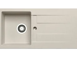 Clearance Küchenspüle Athlos (86x43,5) 1B 1D, Pyragranite Beige Granitspülen