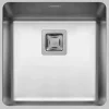 Outlet Küchenspüle Lume 44 cm x 44 cm 1B Edelstahl poliert Edelstahlspülen