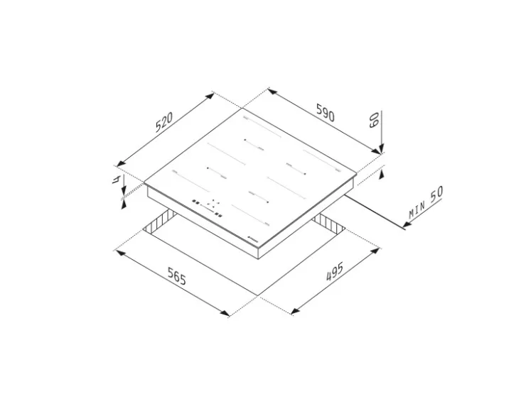 Discount Pyramis Kochfeld PHI62432FMB