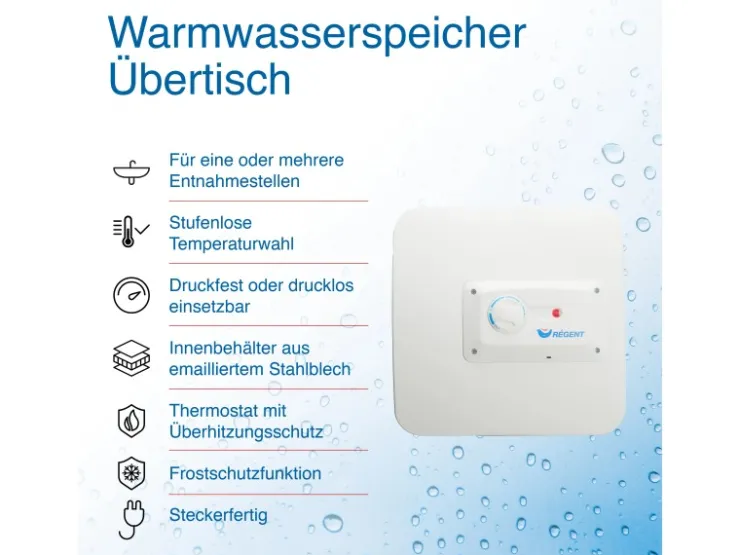 Regent Warmwasserspeicher<Hängespeicher REG 30 O 30 Liter