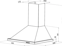 Best Respekta Dunstabzugshaube CH 44078-60 IX-A 60 cm EEK: A