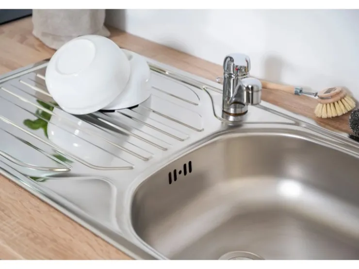 Sale Respekta Economy Küchenzeile KB280ESGS 280 cm -Eiche Sägerau Grau