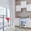Discount Respekta Economy Küchenzeile  150 cm Weiß-Eiche Sägerau Nachbildung