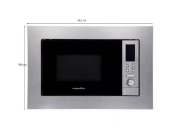 Respekta Haushaltsgeräte<Einbau-Mikrowelle MW 800 Edelstahl mit Grill-Funktion 800 W
