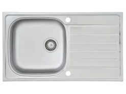 Outlet Respekta Einbauspüle Dallas 86 cm x 50 cm Edelstahl