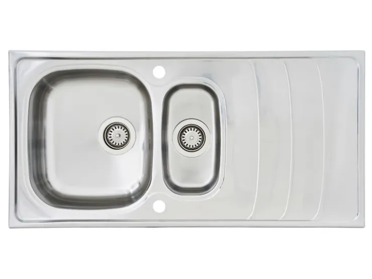Outlet Respekta Einbauspüle Miami 100 cm x 50 cm Edelstahl