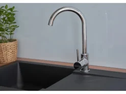 Respekta Granitspülen<Einbauspüle Mineralite Denver 78 cm x 44 cm Schwarz