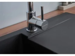 Respekta Granitspülen<Einbauspüle Mineralite Denver 78 cm x 44 cm Schwarz