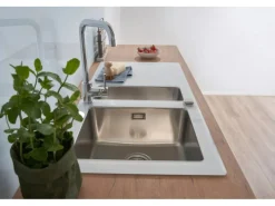 Discount Glasspüle New York 100 cm x 50 cm Glasspülen|Einbauküchen