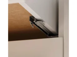 Outlet Inselküche Gabriel 320 cm Grau Hochglanz Inselhauben|Kücheninseln