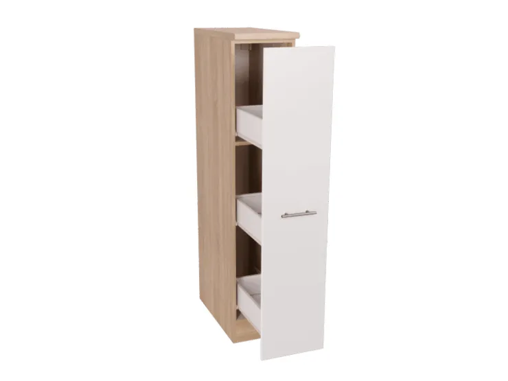 Respekta Pfannen<Küchen-Apothekerschrank Merle 30 cm Weiß
